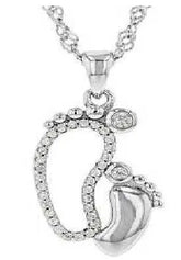 Sterling Silver Semi Mount Pendant Setting Round RD 2x2mm - Syzjewelry